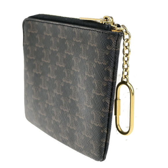 Celine Logo Coin Card Key Case Triomphe #143624C25B - Picture 3 of 13